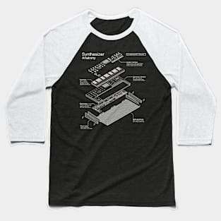 Synthesizer Anatomy design for Synth musician and music producer Baseball T-Shirt